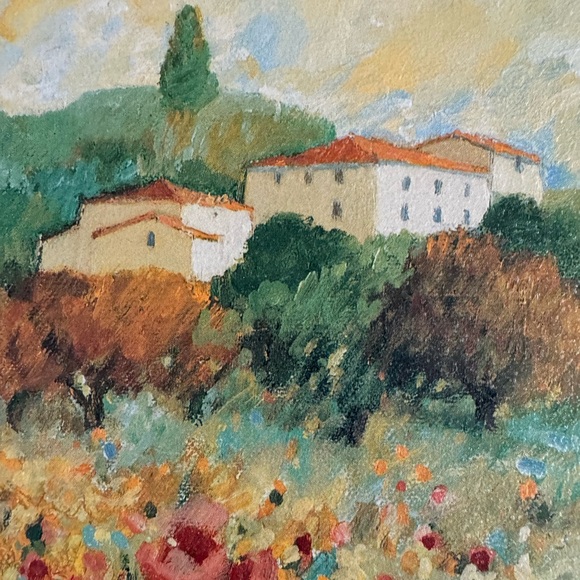 Francesca’s Villa textured framed print by Hazel Barker.In great condition. - Picture 3 of 11